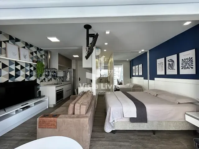 Studio com 36m² 1 quarto e 1 banheiro, à venda, no bairro Brooklin Paulista em São Paulo