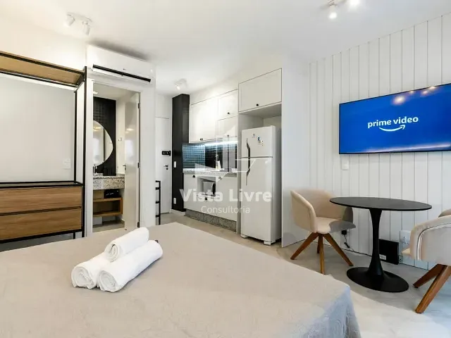 Studio com 34m² 1 quarto e 1 banheiro, à venda, no bairro Pinheiros em São Paulo