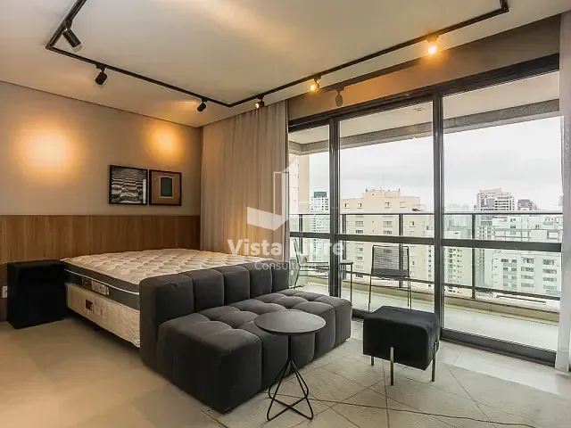 Studio com 40m² 1 quarto e 1 banheiro, à venda, no bairro Vila Nova Conceição em São Paulo