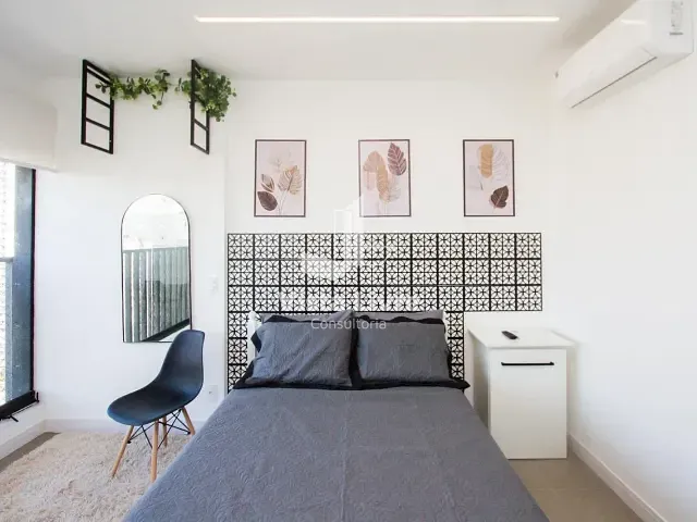 Studio com 25m² 1 quarto e 1 banheiro, à venda, no bairro Brooklin Paulista em São Paulo