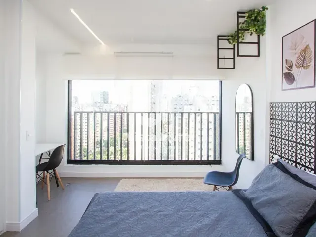 Studio com 25m² 1 quarto e 1 banheiro, à venda, no bairro Brooklin Paulista em São Paulo