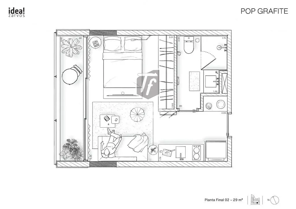 Apartamento, 1 quarto, 29 m² - Foto 29