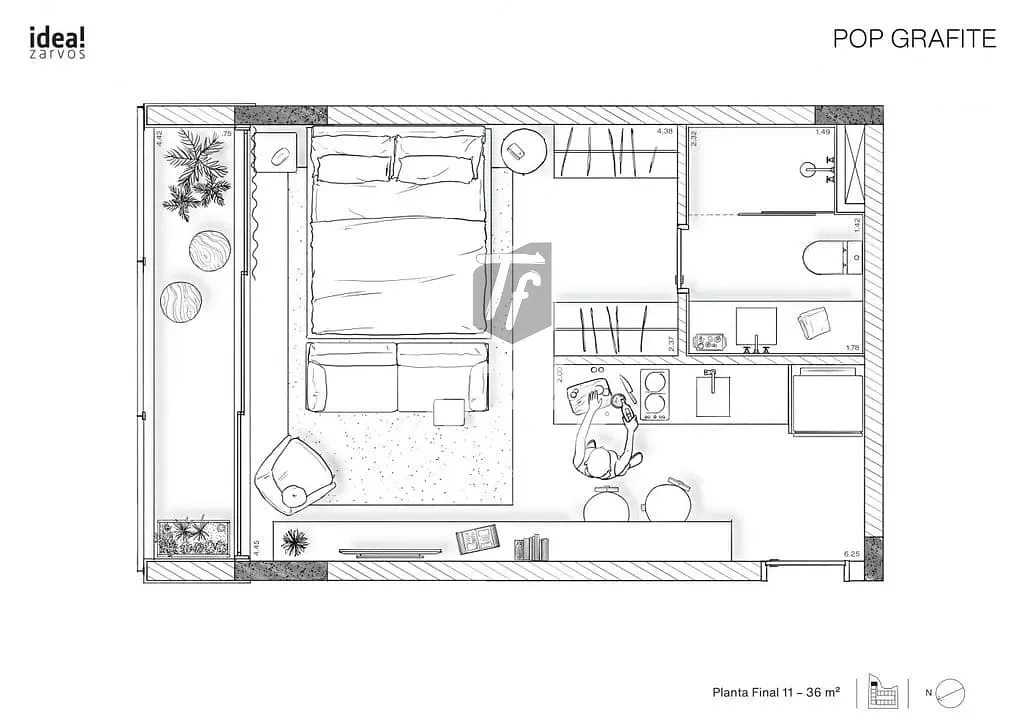 Apartamento, 1 quarto, 29 m² - Foto 30