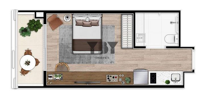 Apartamento, 1 quarto, 26 m² - Foto 13