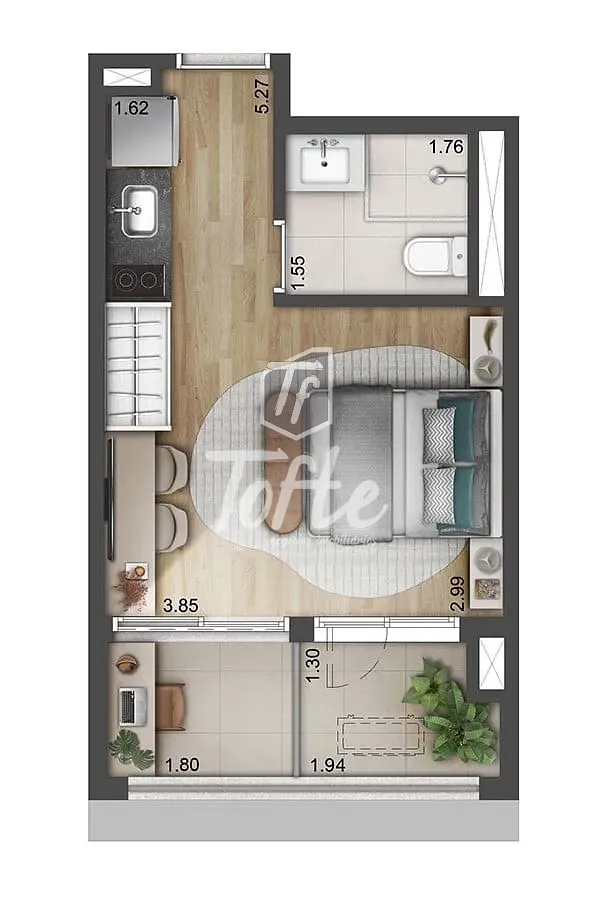 Apartamento, 1 quarto, 27 m² - Foto 15