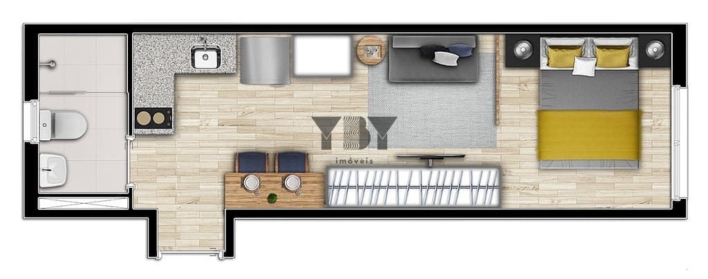 Apartamento, 1 quarto, 24 m² - Foto 24