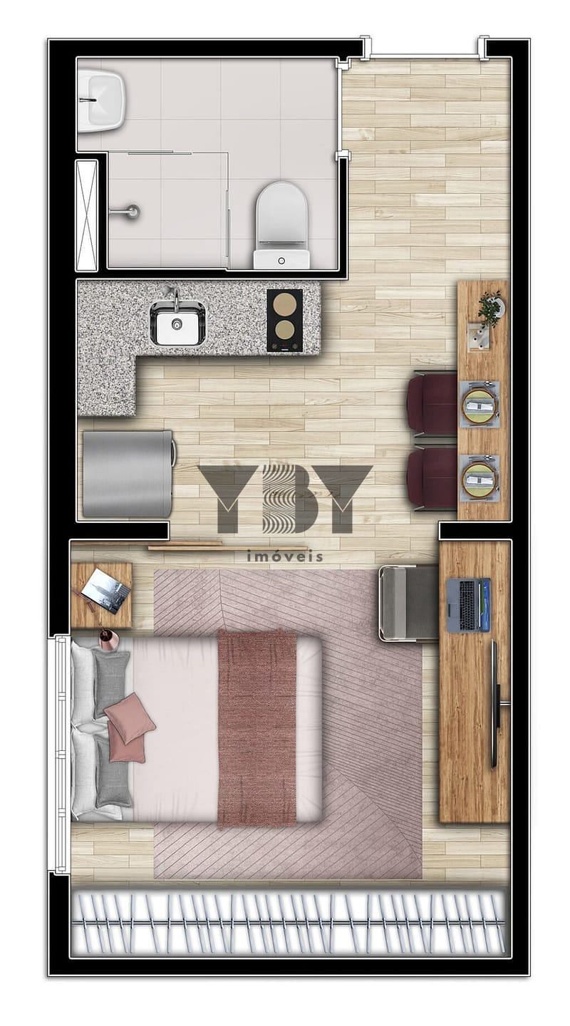 Apartamento, 1 quarto, 24 m² - Foto 25