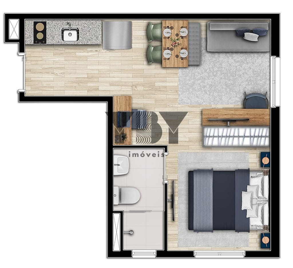 Apartamento, 1 quarto, 24 m² - Foto 27