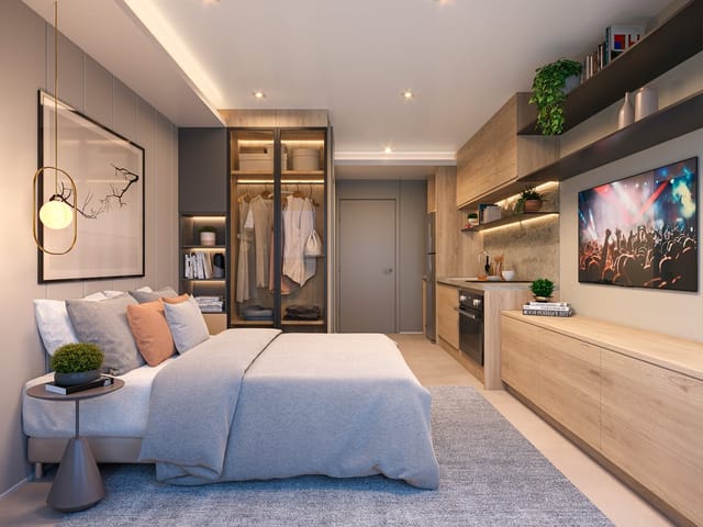 Foto do Studio - Studio à venda 1 Quarto 21.78M² Jardim das Acácias São Paulo - SP | Lares e Andares Imóveis