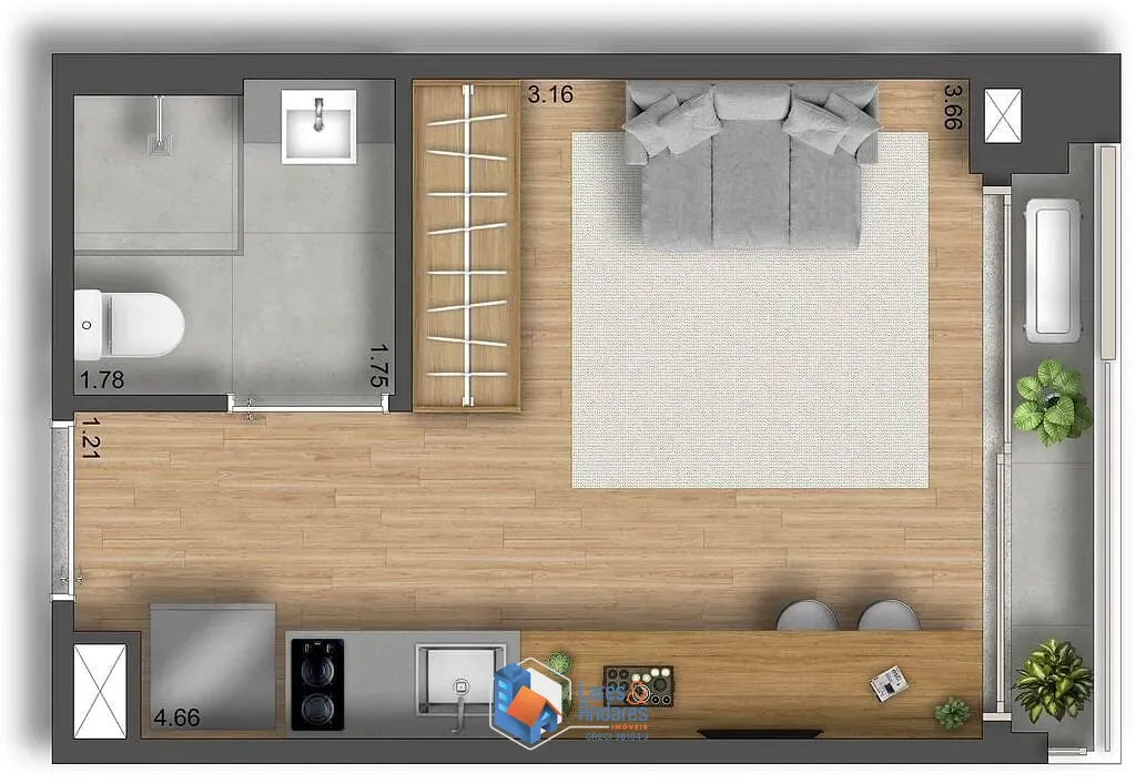 Apartamento, 1 quarto, 41 m² - Foto 27