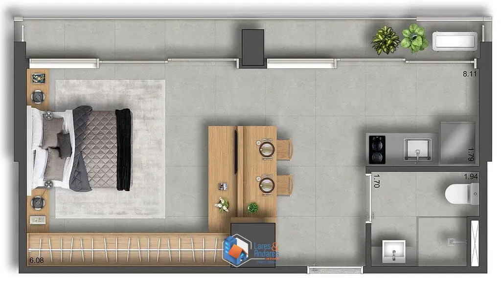Apartamento, 1 quarto, 41 m² - Foto 28