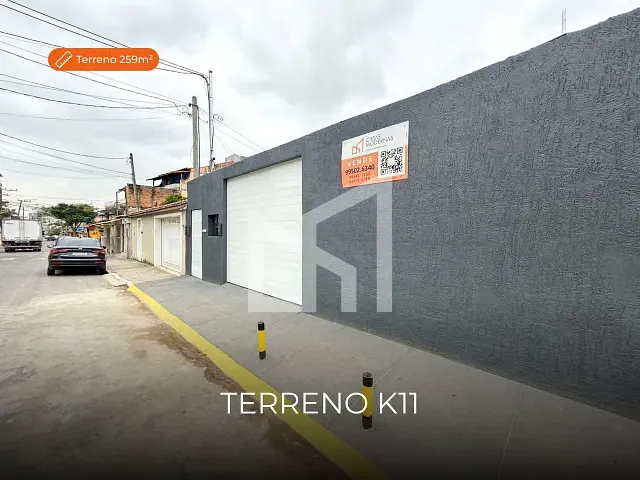Terreno com 259m², à venda, no bairro Caonze em Nova Iguaçu