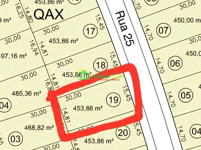 Terreno com 454m², à venda, no bairro Novo Uruguai em Teresina
