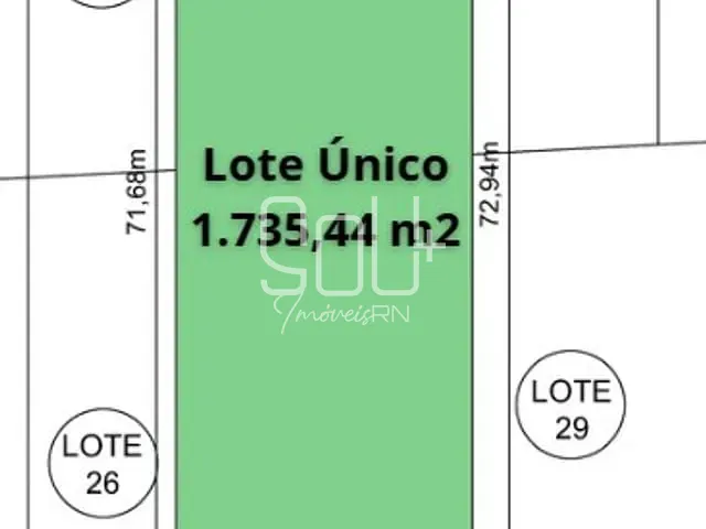 Terreno com 1735m², à venda, no bairro Nova Parnamirim em Parnamirim