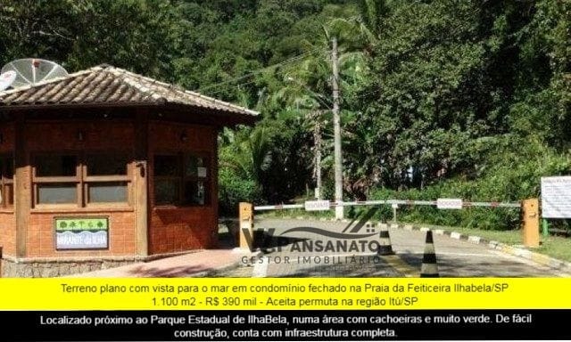 Terreno com 1100m², à venda, no bairro Feiticeira em Ilhabela