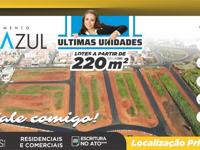 Terreno com 220m², à venda, no bairro Jardim Mirandola em Americana