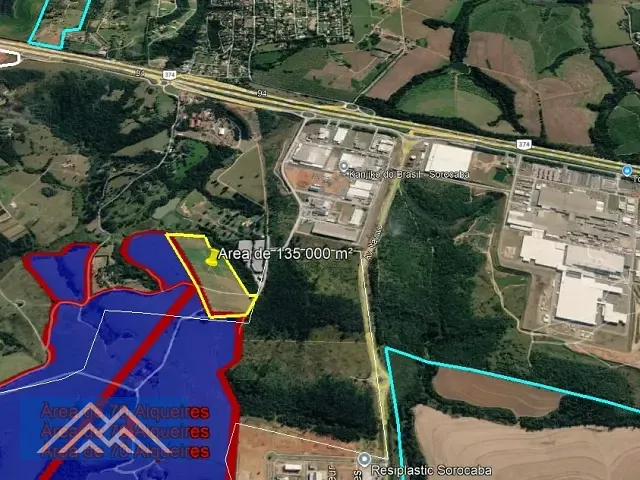 Terreno com 135000m², à venda, no bairro Itavuvu em Sorocaba