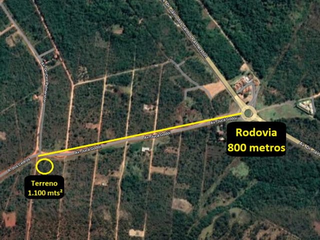 Terreno com 1100m², à venda, no bairro Setor Mansões em Rio Quente