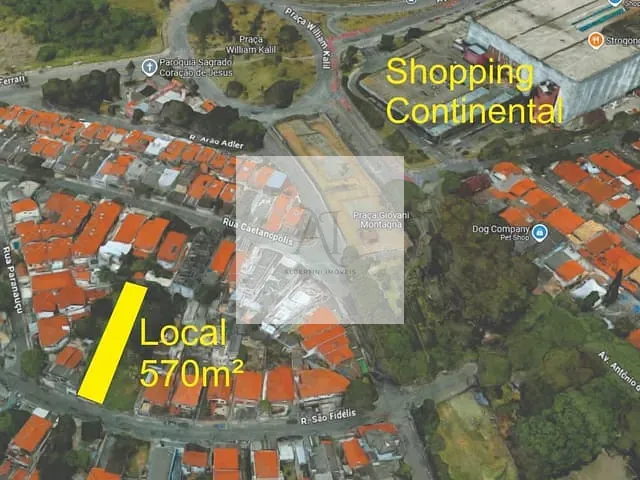 Terreno com 570m², à venda, no bairro Jaguaré em São Paulo