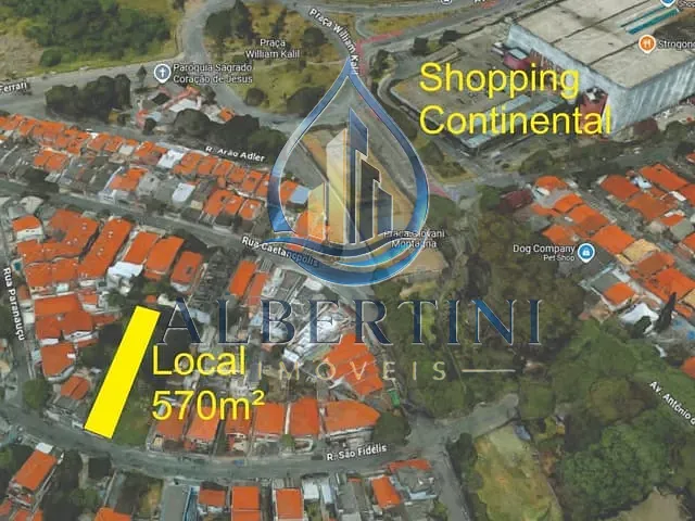 Terreno com 570m², à venda, no bairro Jaguaré em São Paulo