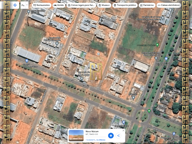 Terreno com 572m², à venda, no bairro Parque dos Ingás em Nova Mutum