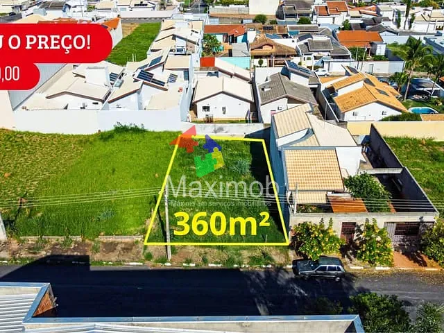 Terreno com 360m², à venda, no bairro Parque Santa Bárbara em Itapira