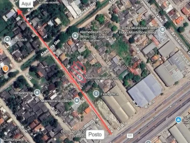 Terreno com 375m², à venda, no bairro Retiro São Joaquim em Itaboraí
