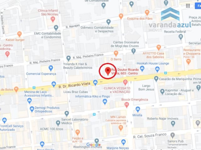 Terreno com 392m², à venda, no bairro Centro em Mogi das Cruzes