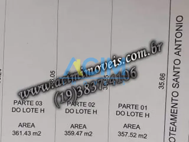 Terreno com 1m², à venda, no bairro Jardim Santo Antônio em Jaguariúna