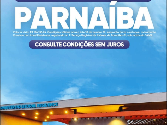 Terreno com 225m², à venda, no bairro João XXIII em Parnaíba