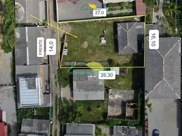 Terreno com 400m² 1 quarto e 1 banheiro, à venda, no bairro Morro das Pedras em Florianópolis