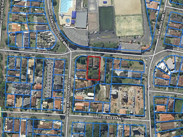 Terreno com 1055m², à venda, no bairro Ahú em Curitiba