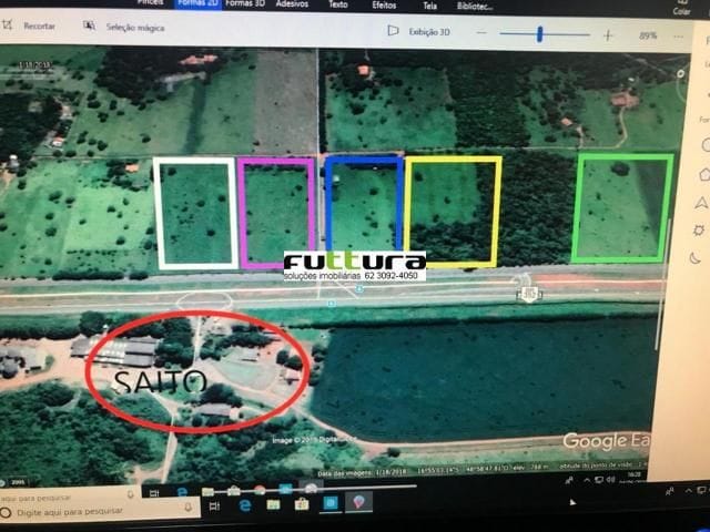 Terreno com 20000m², à venda, no bairro Zona Rural em Bela Vista de Goiás