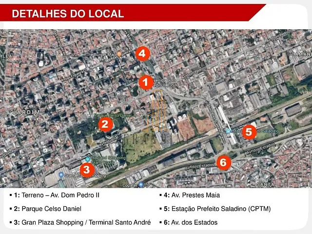 Terreno com 761m², à venda, no bairro Jardim em Santo André