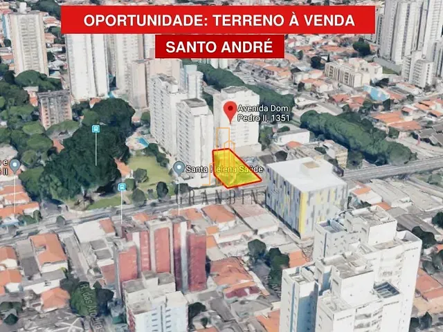 Terreno com 761m², à venda, no bairro Jardim em Santo André