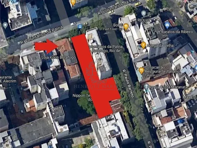 Terreno com 860m², à venda, no bairro Botafogo em Rio de Janeiro