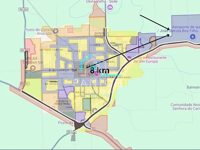 Terreno com 100000m², à venda, no bairro Linha 5  e 6 Leste em Ijuí