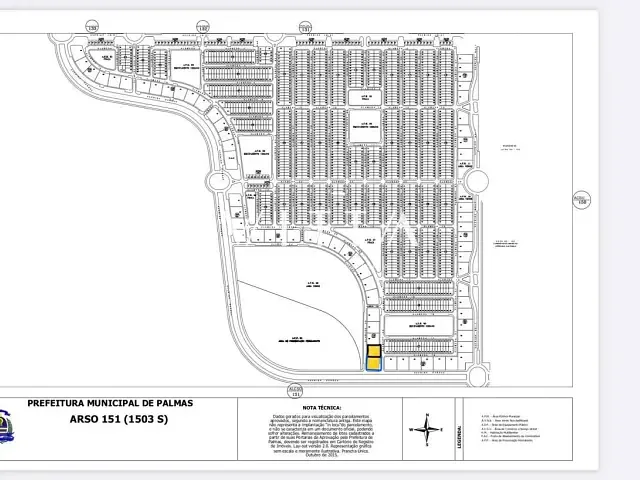 Terreno com 4200m², à venda, no bairro Jardim Aureny III (Taquaralto) em Palmas