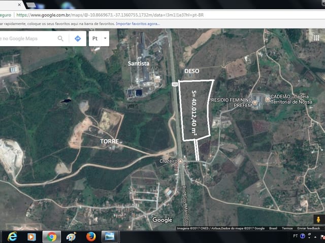 Terreno com 4012m², à venda, no bairro Centro em Nossa Senhora do Socorro