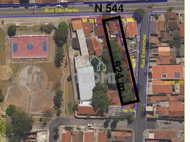 Terreno com 924m², à venda, no bairro Alto de São Pedro em Taubaté