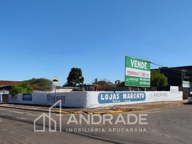 Terreno com 1285m², à venda, no bairro Centro em Apucarana