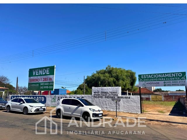 Terreno com 1285m², à venda, no bairro Centro em Apucarana