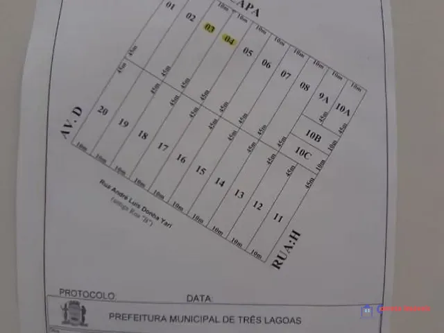 Terreno à venda, no bairro Vila Guanabara em Três Lagoas