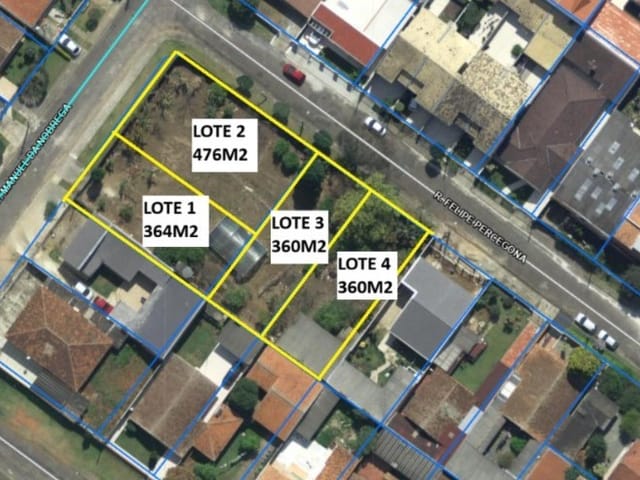 Terreno com 1560m², à venda, no bairro Fanny em Curitiba
