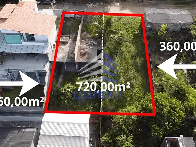Terreno com 720m², à venda, no bairro Olivença em Ilhéus