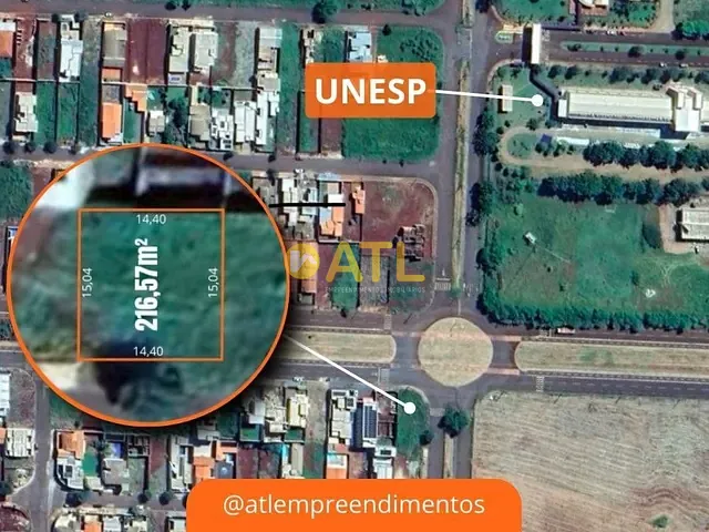 Terreno com 217m², à venda, no bairro Res Ville de France em Ourinhos