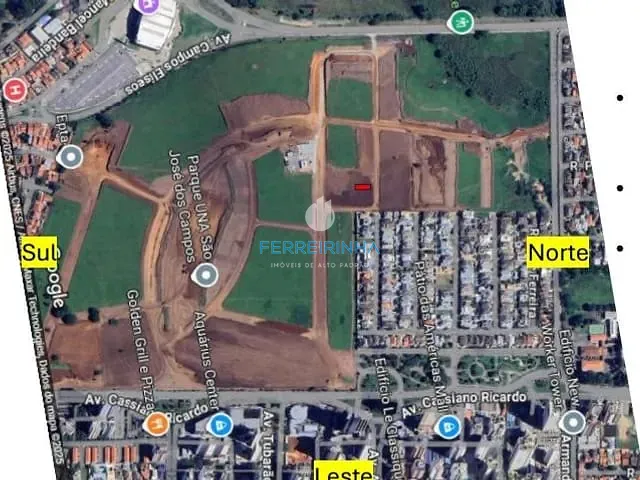 Terreno com 399m², à venda, no bairro Jardim Alvorada em São José dos Campos