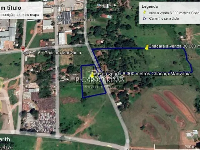 Terreno com 6332m², à venda, no bairro Chácara Marivânia em Aparecida De Goiânia