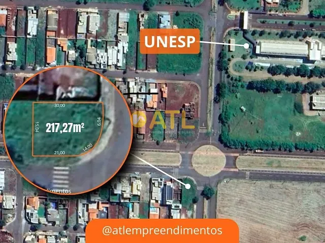 Terreno com 217m², à venda, no bairro Res Ville de France em Ourinhos