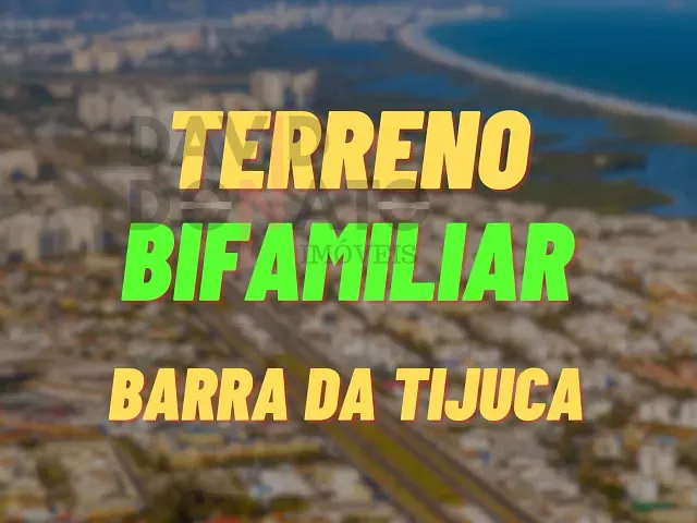 Terreno com 600m², à venda, no bairro Barra da Tijuca em Rio de Janeiro